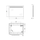 Дзеркало Qtap Mideya 600х800 QT207814146080W