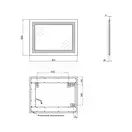 Дзеркало Qtap Mideya 600х800 QT207814187080W