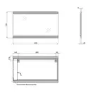 Дзеркало Qtap Mideya 1200х700 QT2078250359W