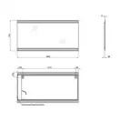 Дзеркало Qtap Mideya 1400х700 QT2078250378W