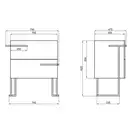 Тумба напольная Qtap Taurus 700х800х437 Whitish oak QT2473TNT703WO