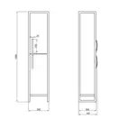 Пенал напольный Qtap Taurus 350х1750х300 Whitish oak QT2475PN175RWO