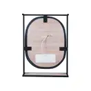 Зеркало Qtap Taurus 800х850х140 Black/Whitish oak с LED-подсветкой QT2478ZP600BWO
