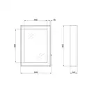 Зеркальный шкаф подвесной Qtap Pisces 600х800х140 Whitish oak с LED-подсветкой QT2577ZP6003WO
