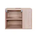 Тумба подвесная Qtap Pisces 600х480х437 Whitish oak со столешницей QT2579TPL603WO