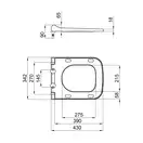 Сиденье для унитаза Qtap (Tern) с микролифтом Slim QT99HY2238W
