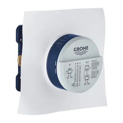 Душевая система скрытого монтажа с термостатом Grohe Grohtherm SmartControll c Tempesta Cube 250 (цвет - хром) (26415SC1) Душевая система скрытого монтажа с термостатом Grohe Grohtherm SmartControll c Tempesta Cube 250 (цвет - хром) (26415SC1)