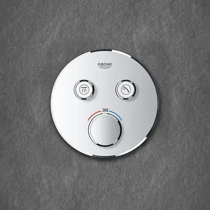 Душевая система скрытого монтажа с термостатом Grohe Grohtherm SmartControl c Tempesta 250 (цвет - хром) (26416SC1)