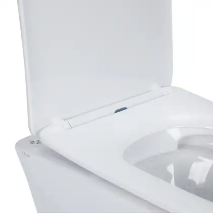 Унитаз подвесной Qtap Presto безободковый с сиденьем Soft-close QT24332615EW Унитаз подвесной Qtap Presto безободковый с сиденьем Soft-close QT24332615EW