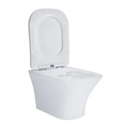 Унитаз подвесной Qtap Presto безободковый с сиденьем Soft-close QT24332615EW Унитаз подвесной Qtap Presto безободковый с сиденьем Soft-close QT24332615EW