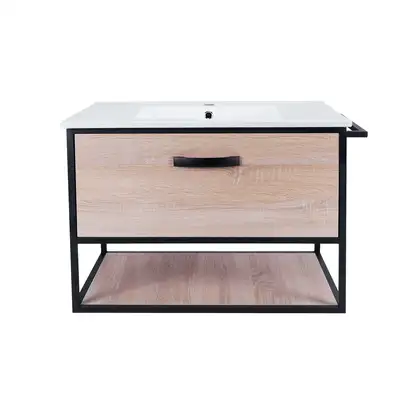 Комплект Qtap Taurus 800х580х437 Whitish oak тумба подвесная + раковина врезная QT2472TPT803WO Комплект Qtap Taurus 800х580х437 Whitish oak тумба подвесная + раковина врезная QT2472TPT803WO