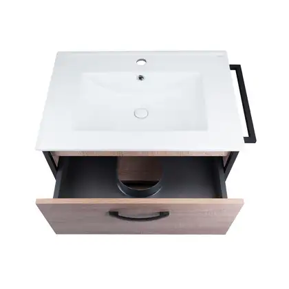 Комплект Qtap Taurus 800х580х437 Whitish oak тумба подвесная + раковина врезная QT2472TPT803WO Комплект Qtap Taurus 800х580х437 Whitish oak тумба подвесная + раковина врезная QT2472TPT803WO