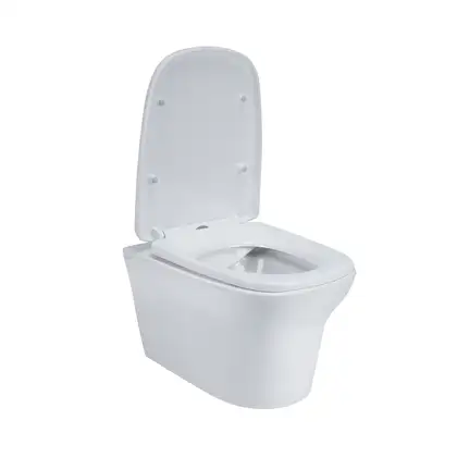 Унитаз подвесной Qtap Gemini безободковый с сиденьем Soft-close QT25332614EW Унитаз подвесной Qtap Gemini безободковый с сиденьем Soft-close QT25332614EW