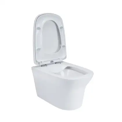 Унитаз подвесной Qtap Gemini безободковый с сиденьем Soft-close QT25332614EW Унитаз подвесной Qtap Gemini безободковый с сиденьем Soft-close QT25332614EW