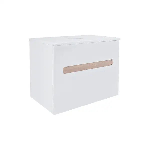 Тумба подвесная Qtap Virgo 600х476х469 White/Whitish oak со столешницей QT1879TPА601WWO Тумба подвесная Qtap Virgo 600х476х469 White/Whitish oak со столешницей QT1879TPА601WWO