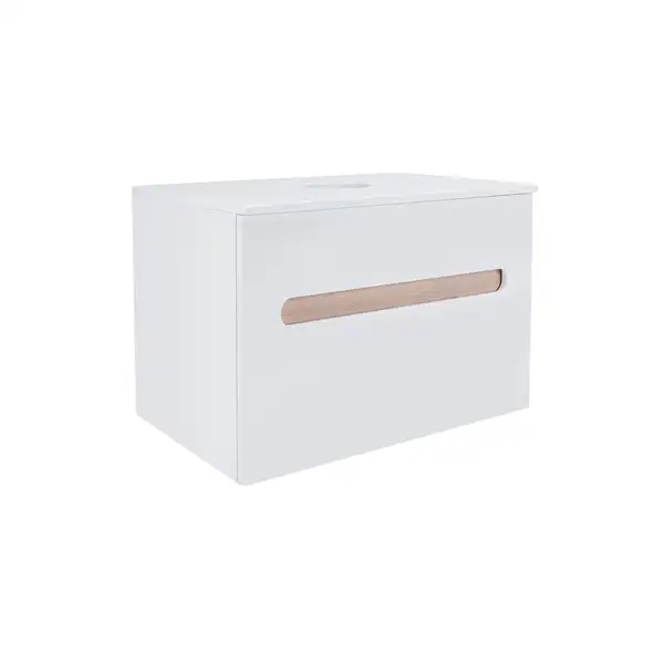 Тумба подвесная Qtap Virgo 700х476х469 White/Whitish oak со столешницей QT1879TPА701WWO Тумба подвесная Qtap Virgo 700х476х469 White/Whitish oak со столешницей QT1879TPА701WWO