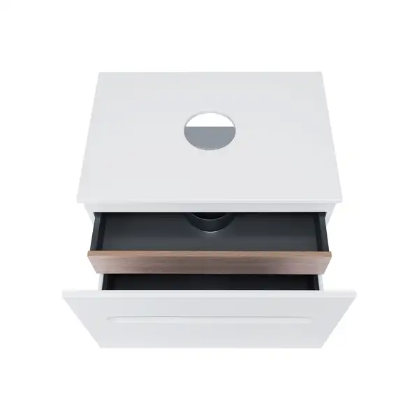 Тумба подвесная Qtap Virgo 700х476х469 White/Whitish oak со столешницей QT1879TPА701WWO Тумба подвесная Qtap Virgo 700х476х469 White/Whitish oak со столешницей QT1879TPА701WWO