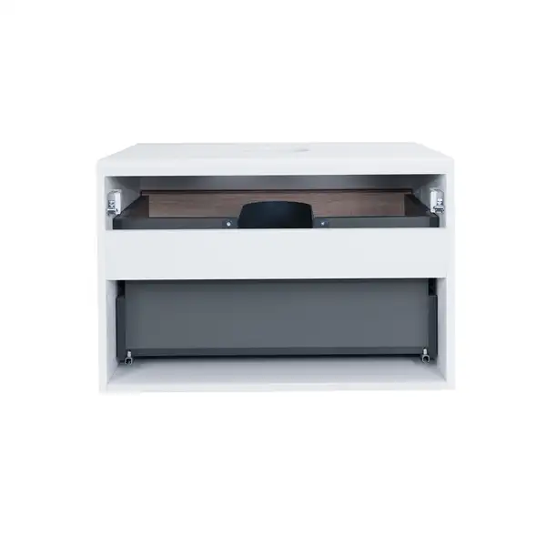 Тумба подвесная Qtap Virgo 700х476х469 White/Whitish oak со столешницей QT1879TPА701WWO Тумба подвесная Qtap Virgo 700х476х469 White/Whitish oak со столешницей QT1879TPА701WWO