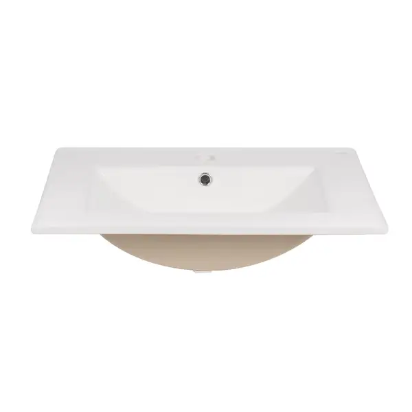 Комплект Qtap Taurus 600х580х437 White/Whitish oak тумба подвесная + раковина врезная QT2472TPT603WWO