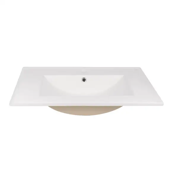 Комплект Qtap Taurus 700х580х437 White/Whitish oak тумба подвесная + раковина врезная QT2472TPT703WWO
