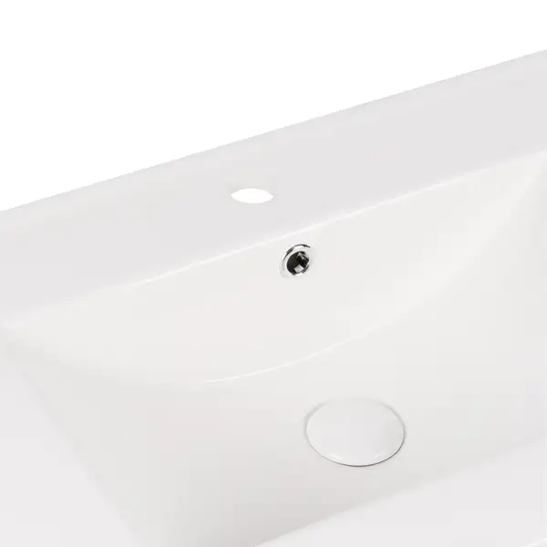 Комплект Qtap Taurus 800х580х437 White/Whitish oak тумба подвесная + раковина врезная QT2472TPT803WWO