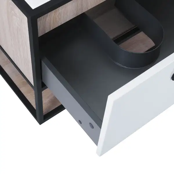 Тумба подвесная Qtap Taurus 600х476х469 White/Whitish oak со столешницей QT2479TPT603WWO Тумба подвесная Qtap Taurus 600х476х469 White/Whitish oak со столешницей QT2479TPT603WWO