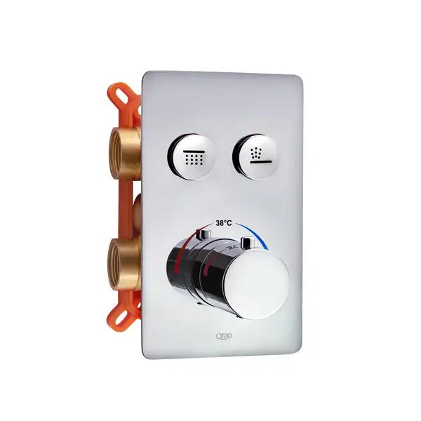 Термостатическая душевая система скрытого монтажа Qtap Votice QT6442T105NKCSET Термостатическая душевая система скрытого монтажа Qtap Votice QT6442T105NKCSET