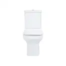 Унитаз-компакт Qtap Cardinal безободковый с сиденьем Soft-close QT0422C666PW
