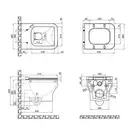 Унитаз подвесной Qtap Cardinal с сиденьем Soft-close QT0433C660HW