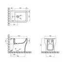 Биде напольное Qtap Cardinal 520х360х405 White QT0444B660BW