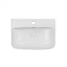 Раковина подвесная моноблок Qtap Crow 600х430х385 White с донным клапаном QT0511G835W