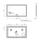 Зеркало Qtap Crow 1200х700 с LED-подсветкой QT0578141670120W