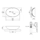 Раковина Qtap Dove 625х415х150 Matt black QT063077MBMB
