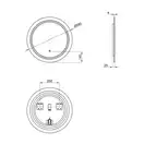 Зеркало Qtap Jay R590 с LED-подсветкой QT0778250359W