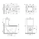 Унитаз-компакт Qtap Kalao безободковый с сиденьем Soft-close QT08221213AW (QT08221213A W)