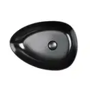 Раковина Qtap Leo 400x350x160 Matt black с донным клапаном QT1111A053MB