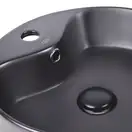 Раковина Qtap Scorpio 400x400x140 Matt black с донным клапаном QT14113018BMBMB