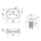 Раковина Qtap Scorpio 505х385х120 Matt black QT142202MBMB