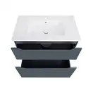 Комплект Qtap Albatross 810х825х460 Graphite тумба напольная + раковина врезная  QT1471TNВ8023080CG