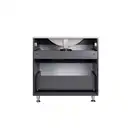 Комплект Qtap Albatross 810х825х460 Graphite тумба напольная + раковина врезная  QT1471TNВ8023080CG