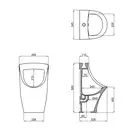 Qtap Scorpio Писсуар подвесной, белый (QT1488HDU580W)