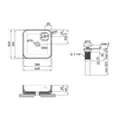 Раковина Qtap Stork 400х400х140 White с донным клапаном QT1511A057TW