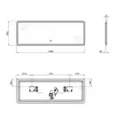 Зеркало Qtap Tern 1400x500 с LED-подсветкой, Bluetooth QT1778142750140WB
