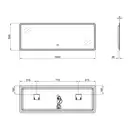 Зеркало Qtap Tern 1400х500 с LED-подсветкой QT1778142750140W