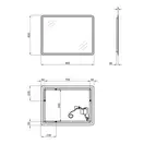 Зеркало Qtap Tern 600x800 с LED-подсветкой, Reverse QT177814276080W