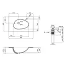 Раковина Qtap Virgo 800х480х167 White с донным клапаном QT1811FL8128BRW