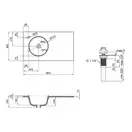 Раковина Qtap Virgo 800х460х300 White с донным клапаном QT1811FL8130ALLW