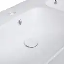 Раковина подвесная моноблок Qtap Virgo 1000х410х360 White с донным клапаном QT1811G760W