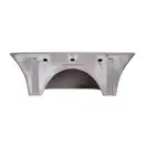 Раковина подвесная моноблок Qtap Virgo 1000х410х360 White с донным клапаном QT1811G760W