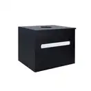 Тумба подвесная Qtap Virgo 600х476х469 Black/White со столешницей QT1879TPА602BW